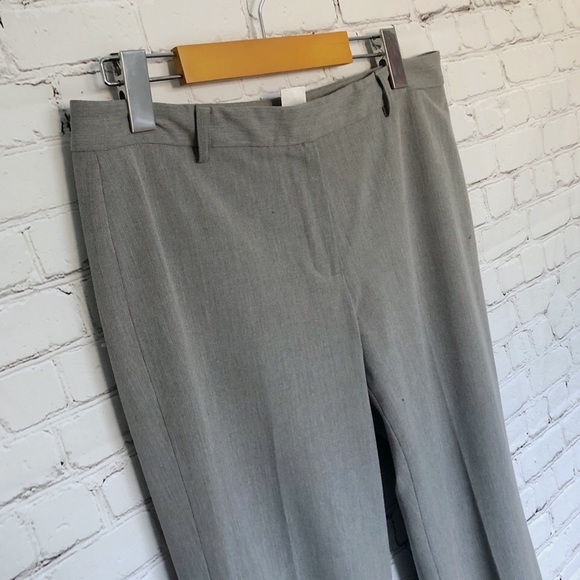 CALVIN KLEIN | WIDE LEG STRAIGHT CUT GRAY PANTS - Picture 2 of 5